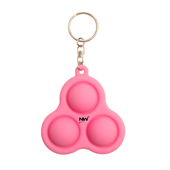 Unzip UFO Push Pop Bubble Keychain