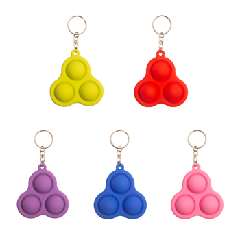 Unzip UFO Push Pop Bubble Keychain