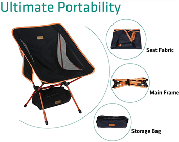Camping Lightweight Portable Folding Backpacking Chairs