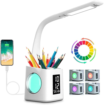 Study LED Desk Lamp with USB Charging port