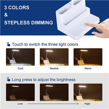 LED Desk Lamp with Pen/Phone Holder Function