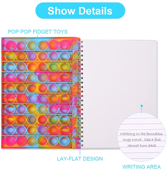 A5 Pop Bubble Fidget Notebook