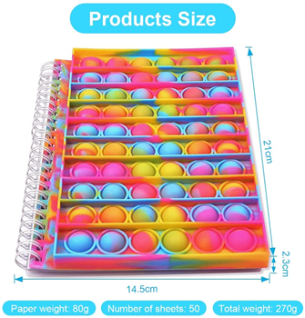 A5 Pop Bubble Fidget Notebook