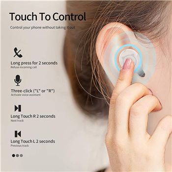 Cute Kittycat Cartoon Design in-Ear TWS Wireless Earset with Dual Micphone