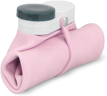  Portable Food Grade Silicone Foldable Travel Reusable Leak Proof Water Bottles