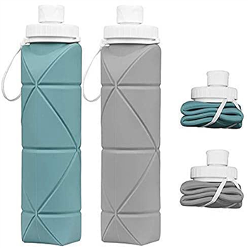 BPA Free Siliconce Leak-proof Reusable Travel Water Bottle 