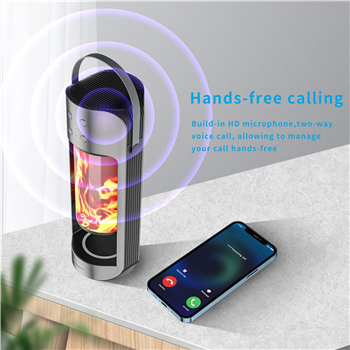  LED Flame Table Lamp with 10W Wireless Charger