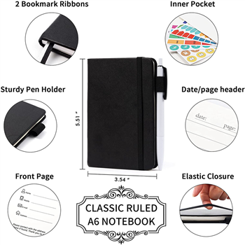  Pocket Notebook Journals with Pen