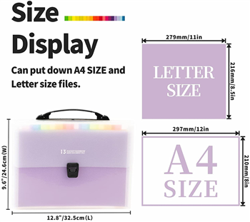 Expandable File Folder with Handle