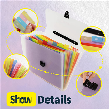Expandable File Folder with Handle