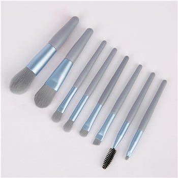8pcs Mini Makeup Brush PU Case