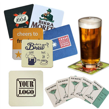 4'' Square Premium Paper Coasters