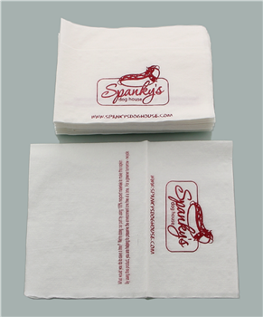 13" x 8.7" Bleached Single Ply 3/4 Fold Dispenser Napkins