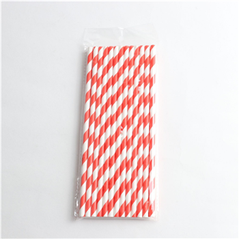 7-3/4 Disposable Stripe Paper Straw 