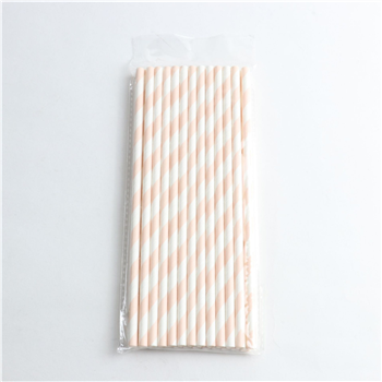 7-3/4 Disposable Stripe Paper Straw 