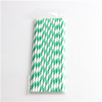 7-3/4 Disposable Stripe Paper Straw 