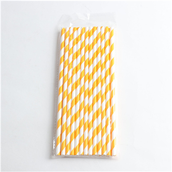 7-3/4 Disposable Stripe Paper Straw 