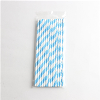 7-3/4 Disposable Stripe Paper Straw 