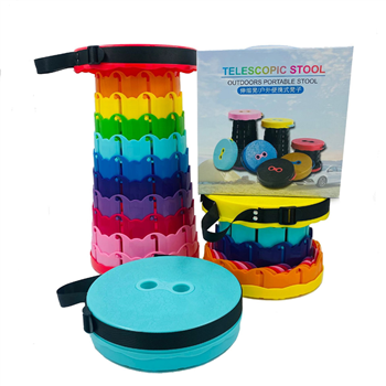 Rainbow Retractable Folding Stool