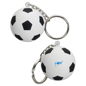 Soccer Ball Stress Reliever Key Chain