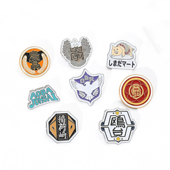 1.2" Die Struck Iron Soft Enamel Lapel Pin