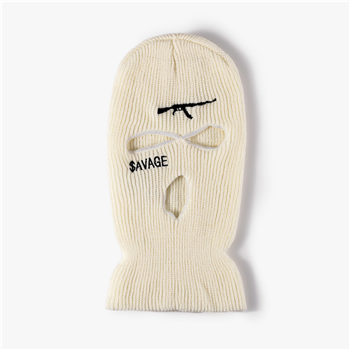 Custom 3-Hole Knitted Ski Hat