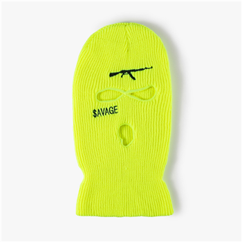 Custom 3-Hole Knitted Ski Hat