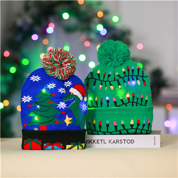 Knitted Cap With Lamp