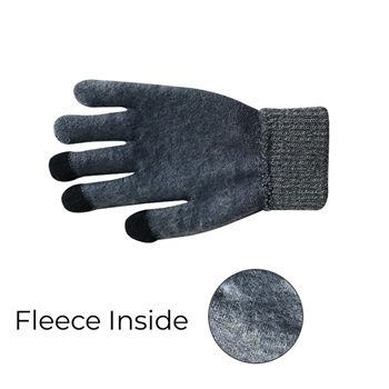 Fleece Knitted Touchscreen Gloves