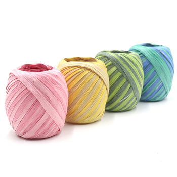 Mix-Colors Recycled Paper Ribbon 