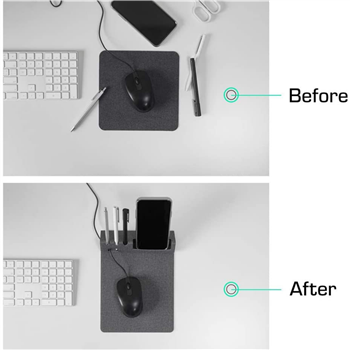 Mouse Pad With Pen Holder