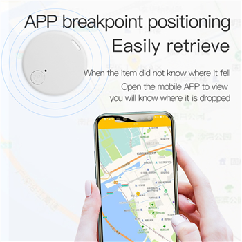 Round-Shaped Wireless Smart Bluetooth Tracker Anti-Lost Device Keychain Key Finder