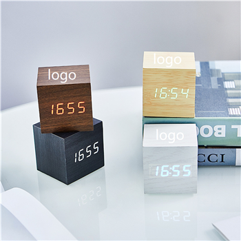 Wooden Digital LED Alarm Clock