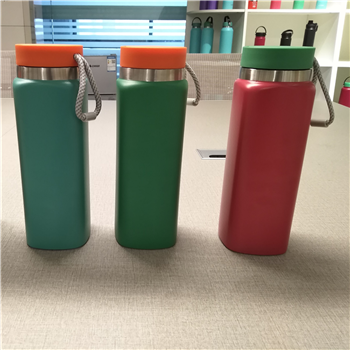25oz Portable Double Walled Stainless Steel Vacuum Bottle With Carrying Handle
