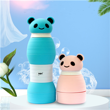 600ml Bear Collapsible Water Bottle