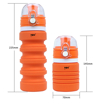 500ml Collapsible Silicone Water Bottle