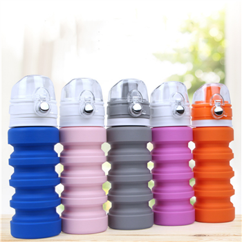 500ml Collapsible Silicone Water Bottle