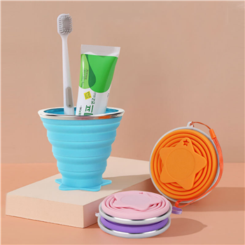 9oz Star Pattern Silicone Folding Cup