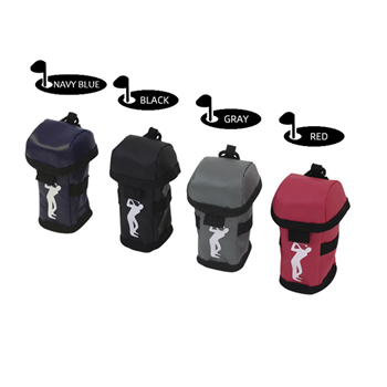 Portable Golf Ball Pouch With Lid And Carabineer