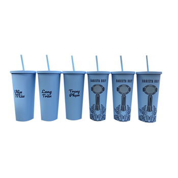 16 oz. Rubberized Finish Double Wall Tumbler
