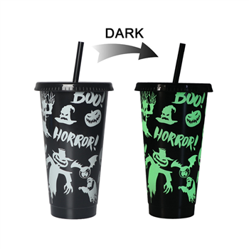 Halloween Luminous Plastic Cup