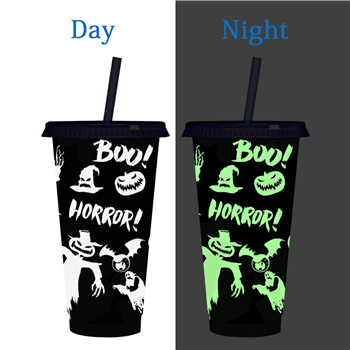 Halloween Luminous Plastic Cup