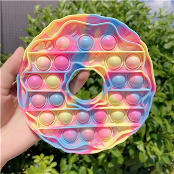 Doughnut Shape Silicone Pop Push Bubble Fidget