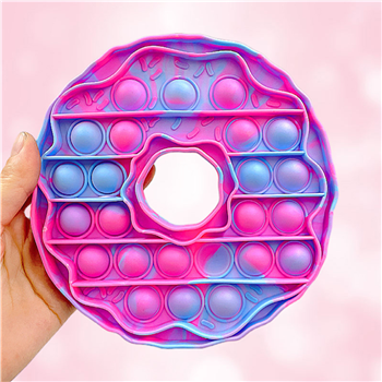 Doughnut Shape Silicone Pop Push Bubble Fidget