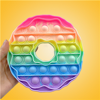 Doughnut Shape Silicone Pop Push Bubble Fidget