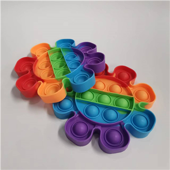 Sunflower Shape Silicone Pop Push Bubble Fidget