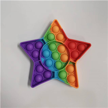 Star Shape Silicone Pop Push Bubble Fidget