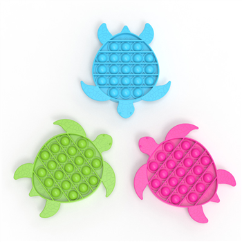 Turtle Shape Silicone Pop Push Bubble Fidget