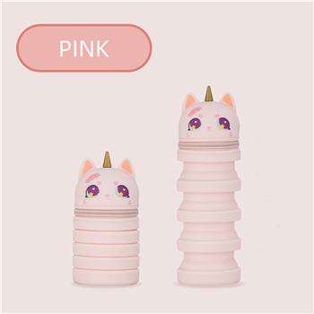 Unicorn Style Telescopic Stand Up Pencil Case With Zipper
