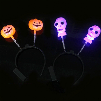 Flashing Pumpkin  LED Headband